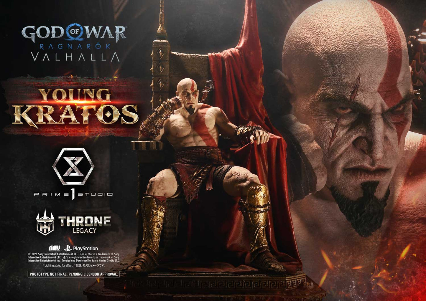 TLCGOW-02S Prime 1 Studio Young Kratos (God of War: Ragnarok) (Bonus Version) 1/3 Scale Statue