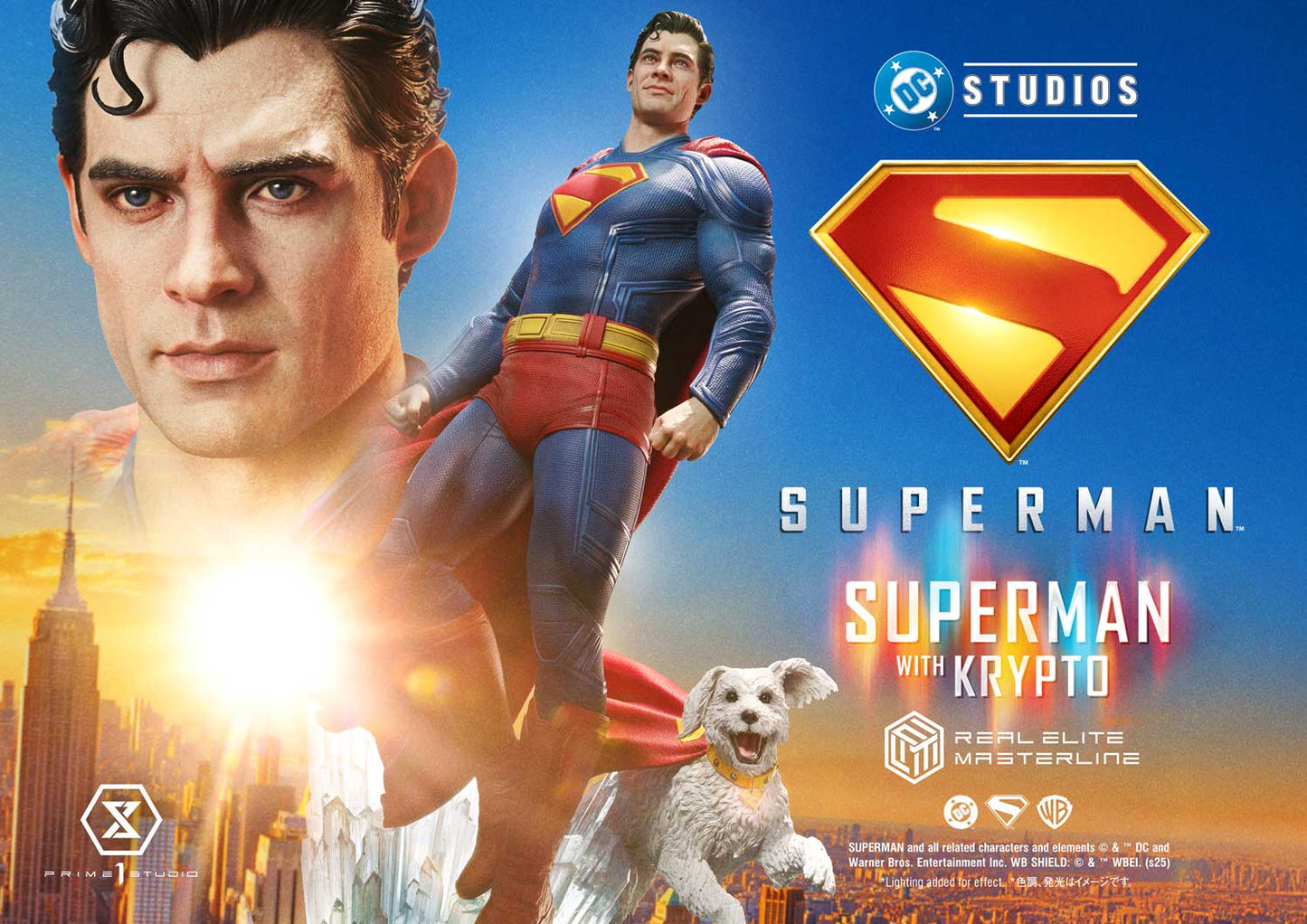 REMDC-02S Prime 1 Studio Superman with Krypto (2025 Film) (Bonus Version) 1/3 Scale Statue