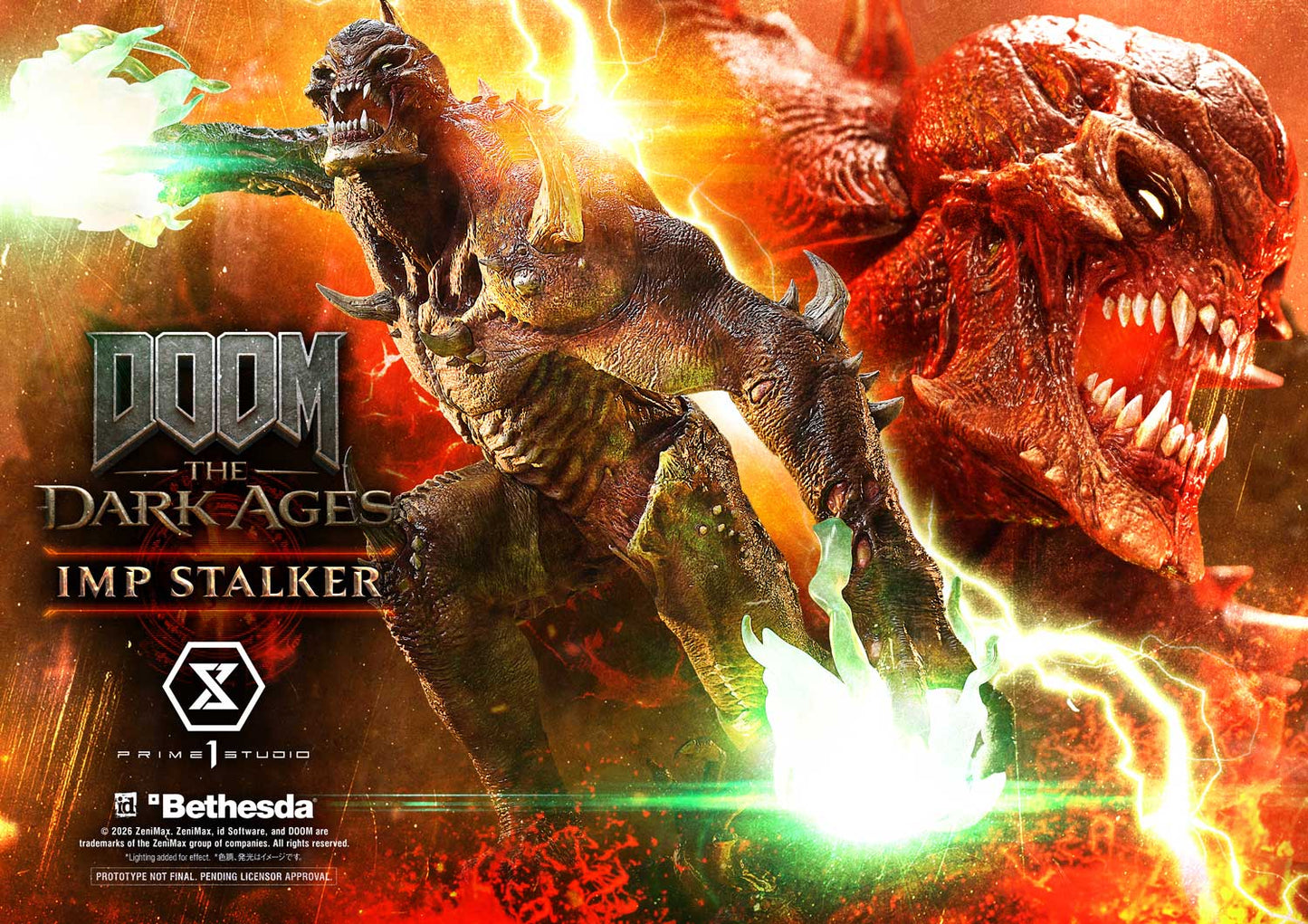 UPMDOOM-02S Prime 1 Studio Imp Stalker (DOOM The Dark Ages) (Bonus Version) 1/4 Scale Statue