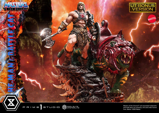 REMMOU-01UTS Prime 1 Studio He-Man & Battle Cat (Masters of the Universe) (Ultimate Bonus Version) 1/4 Scale Statue
