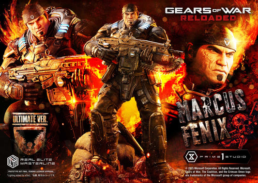 REMGEARS-01UTS Prime 1 Studio Marcus Fenix (Gears of War: Reloaded) (Ultimate Bonus Version) 1/4 Scale Statue